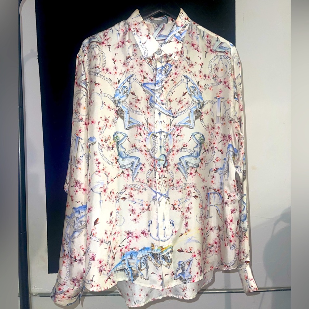 Dior Sorayama Silk Button Up Shirt. Size 41.